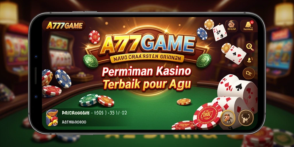 Tampilan gameplay menarik dari A777GAME dengan suasana Kasino.
