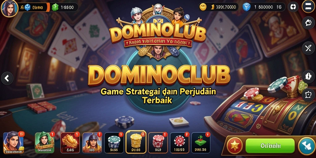 Tampilan gameplay seru dan menantang di DOMINOCLUB.