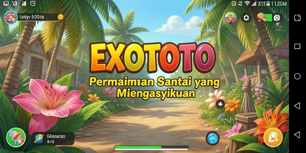 Screenshot gameplay EXOTOTO yang menampilkan aksi seru dan grafis menarik.