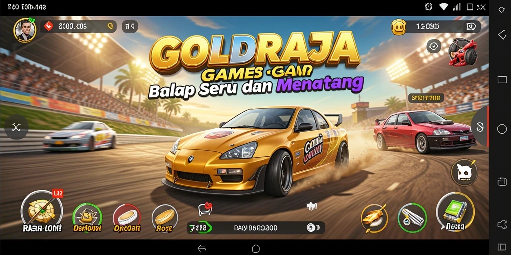 GOLDRAJA: gameplay balapan yang mendebarkan dan grafis memukau.