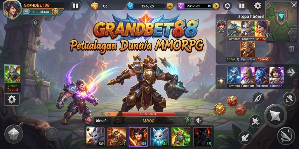 Tampilan gameplay seru di GRANDBET88 dengan petualangan yang menegangkan.