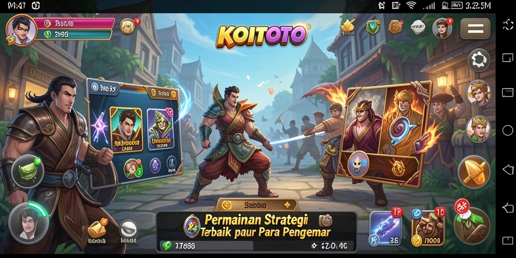 Tampilan menarik dari gameplay strategis KOITOTO saat mempersiapkan serangan.