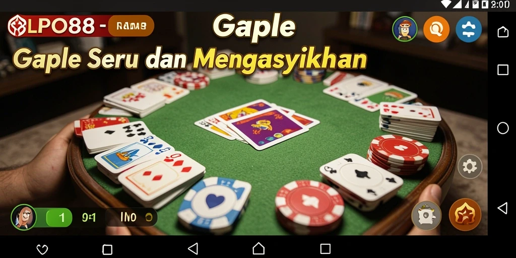 Screenshot gameplay Gaple yang menarik dan seru di LPO88.