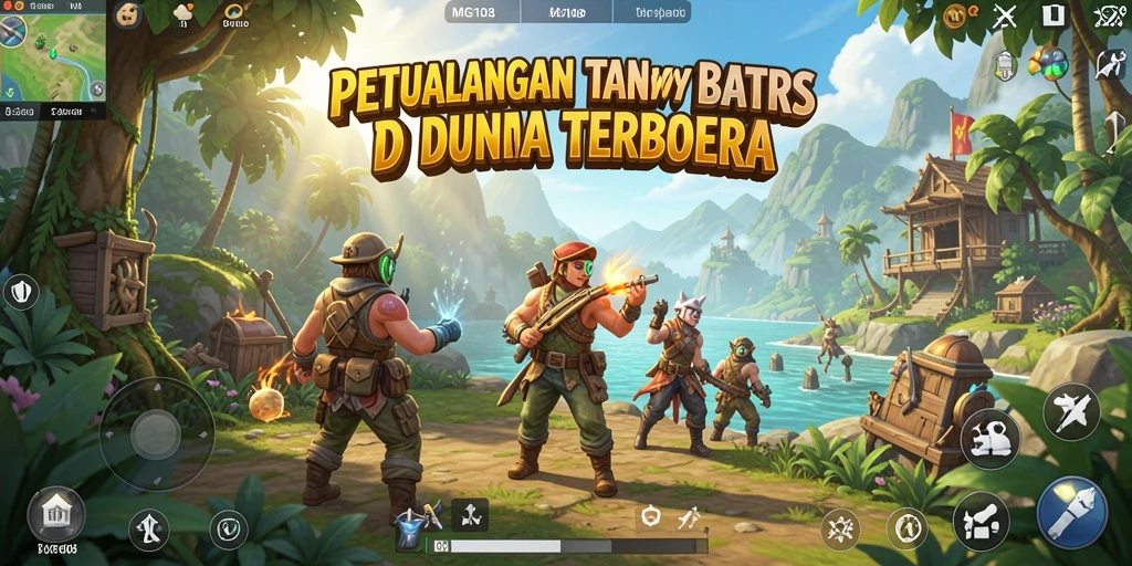 Screenshot gameplay MG108 yang menunjukkan eksplorasi dunia terbuka.