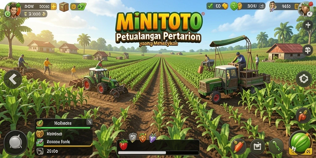 Tampilan gameplay menarik di dunia pertanian MINITOTO.