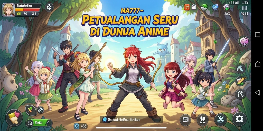 Tampilan gameplay seru dari NA777 dengan karakter Anime ikonik.