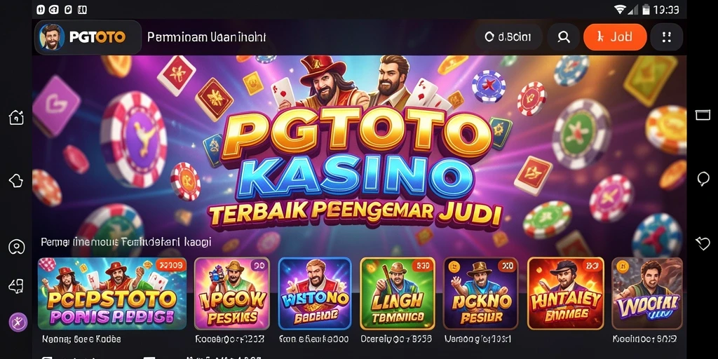Screenshot PGTOTO menampilkan grafis permainan kasino yang menakjubkan.