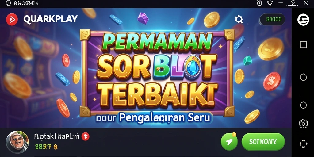 Tampilan gameplay menawan di QUARKPLAY dengan berbagai tema slot.